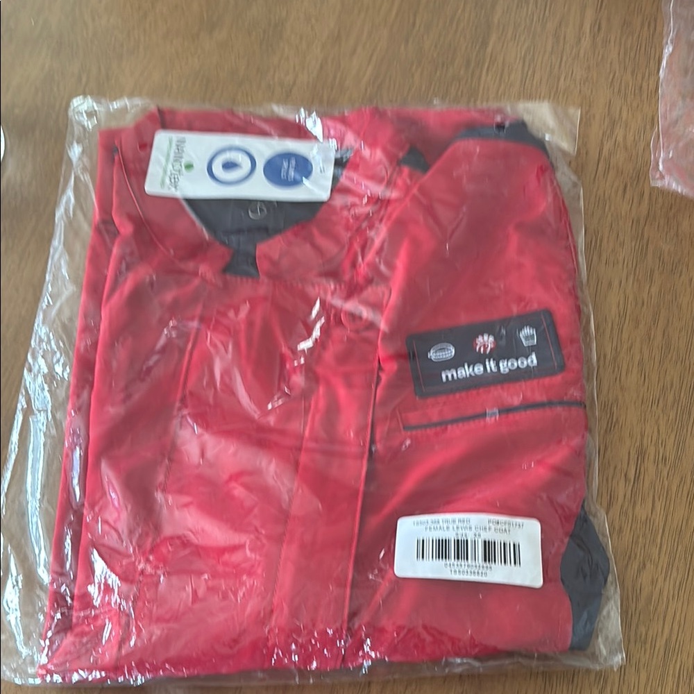 Chick Fil A Make It Good Red chef coat Brand new in bag X2